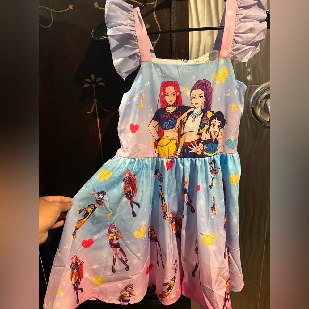 Girls' Purple & Pink Animated Character Costume Dress